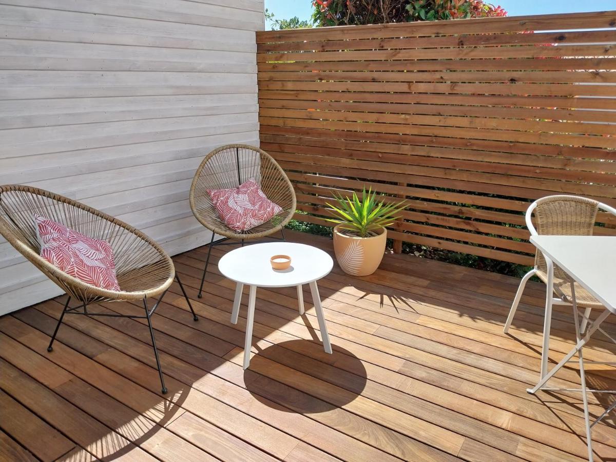 Studio Cocon Enea Bidart, Terrasse Et Parking Exterior foto