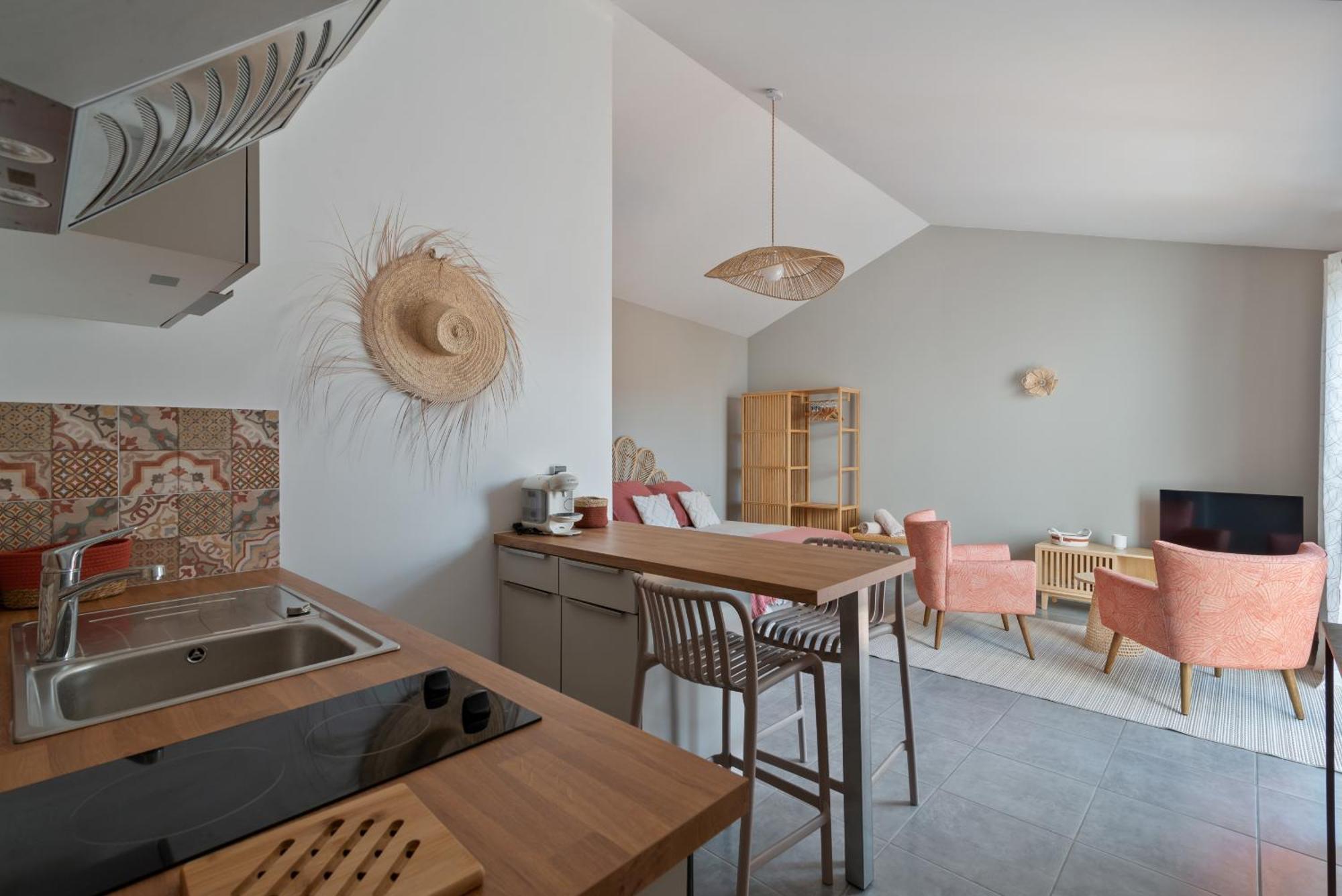 Studio Cocon Enea Bidart, Terrasse Et Parking Exterior foto