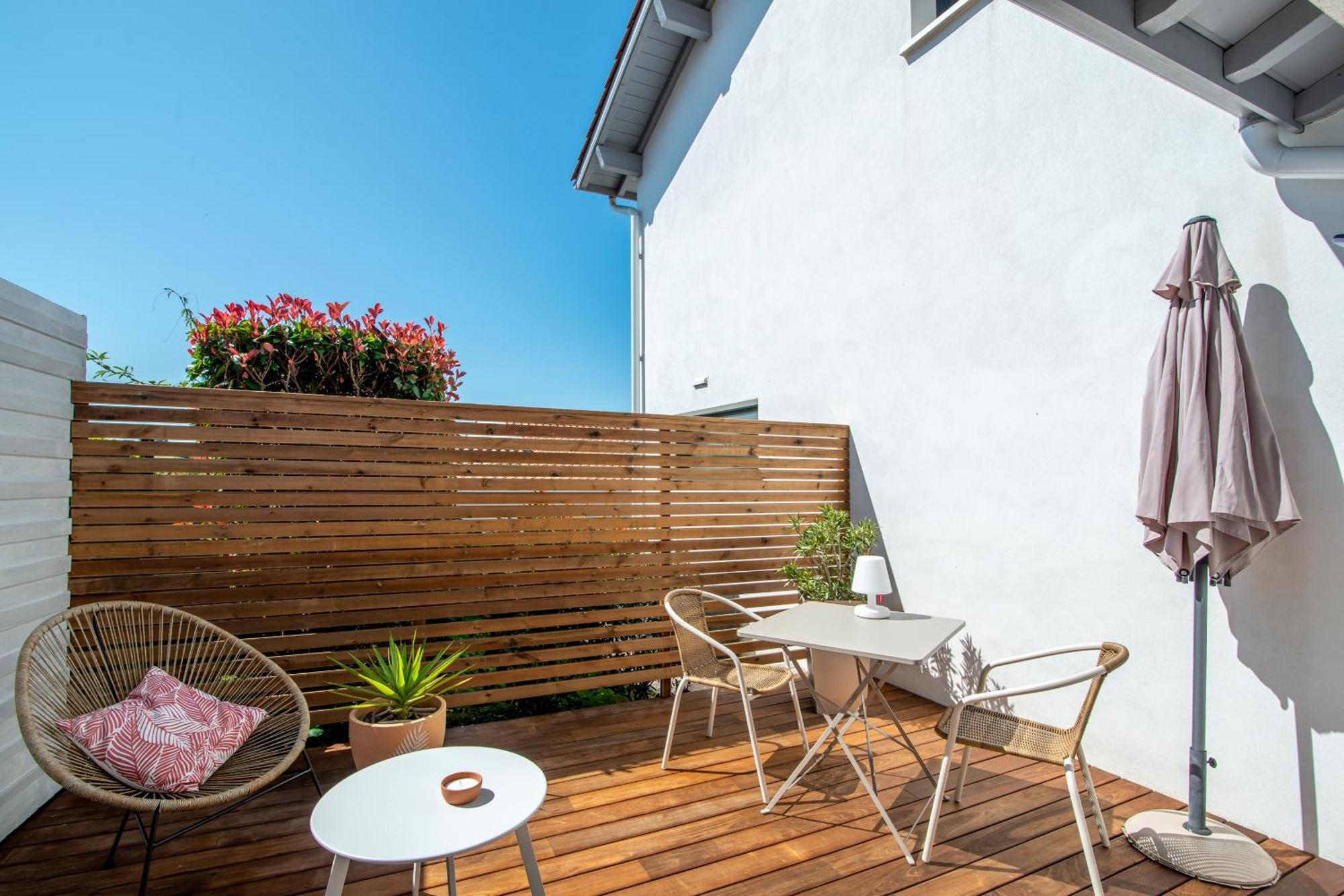 Studio Cocon Enea Bidart, Terrasse Et Parking Exterior foto