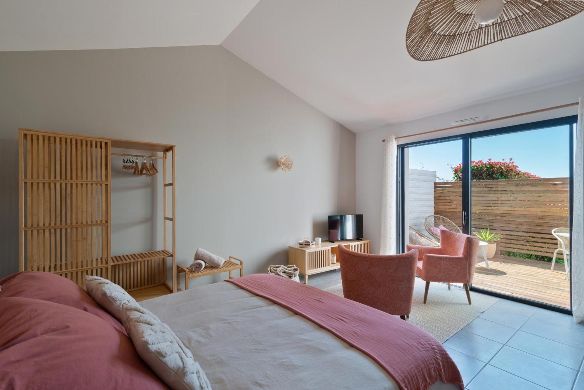 Studio Cocon Enea Bidart, Terrasse Et Parking Exterior foto
